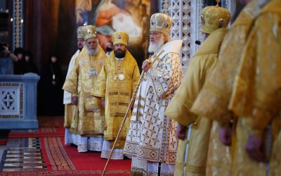 Слово Святейшего Патриарха Кирилла в День Крещения Руси после Литургии в Храме Христа Спасителя