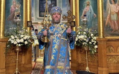 В Неделю 5-ю Великого поста Управляющий Патриаршими приходами в США и Канаде совершил Литургию в Николаевском соборе Нью-Йорка