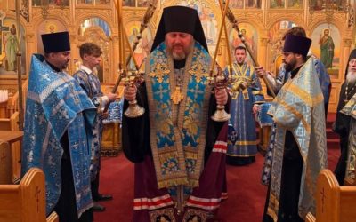 Архиерейское богослужение в храме Иоанна Предтечи в Литтл-Фоллс