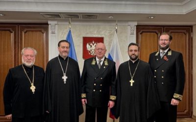 Представители Русской Православной Церкви приняли участие в дипломатическом приеме по случаю 80-летия Победы.