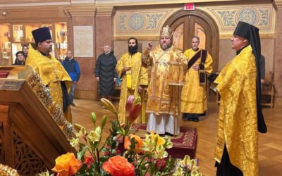 Архиерейское богослужение накануне воскресного дня