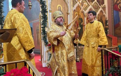 Архипастырь совершил Литургию в Петропавловском соборе г. Пассейк в сослужении духовенства Восточных Штатов