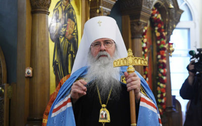 Поздравление Святейшего Патриарха Кирилла Блаженнейшему Митрополиту всей Америки и Канады Тихону с годовщиной интронизации