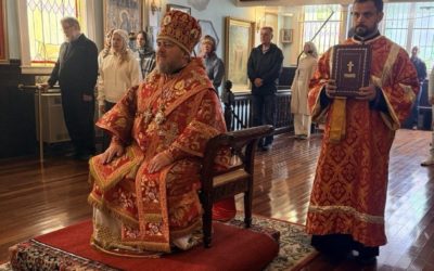 В Неделю 4-ю по Пасхе епископ Матфей совершил Литургию в Николаевском Патриаршем соборе Сан-Франциско