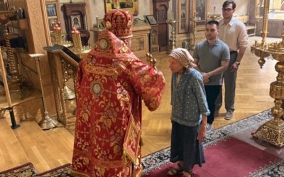Архиерейское богослужение в отдание праздника Пасхи