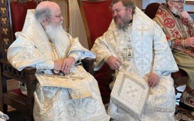 Управляющий Патриаршим приходами в США и Канаде принял участие в традиционном паломничестве в Свято-Тихоновский монастырь