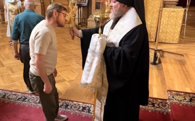 В канун дня памяти святителя Тихона Задонского епископ Матфей совершил молебное пение в Патриаршем соборе Нью-Йорка